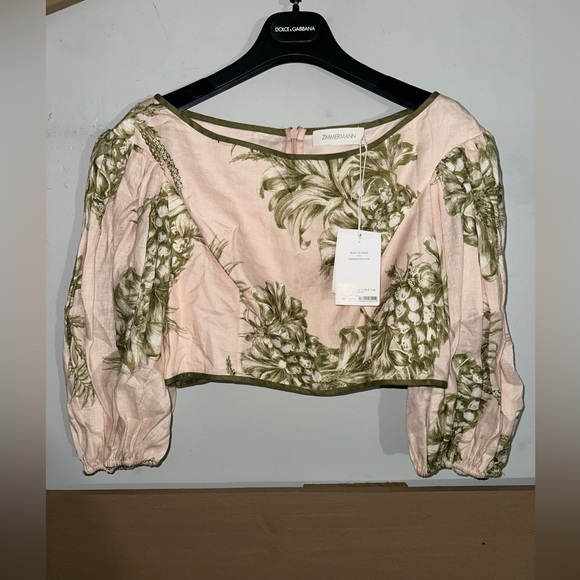 ZIMMERMANN - empire bodice printed blouse size US 8 - Picture 3 of 10